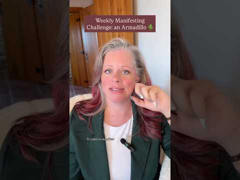 This Week's Manifesting Challenge: "Armadillo"