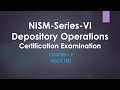 NISM VI Depository Operations II Chapter- 9 II Mock test