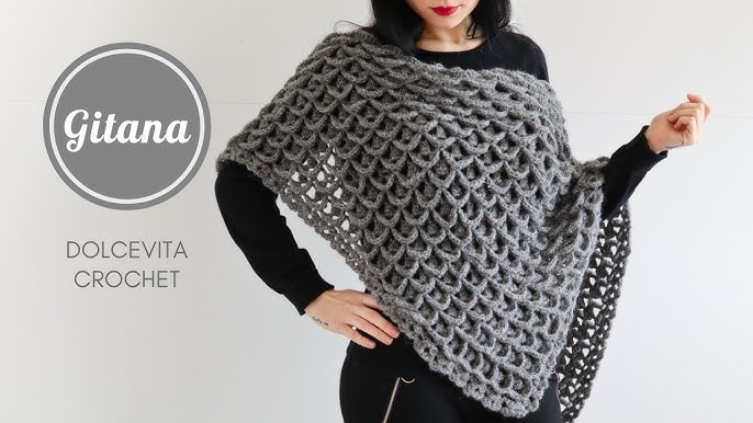 TUTORIAL: Sciarpa con cappuccio taglia unica/bufanda con capucha a  crochet*lafatatuttofare* 