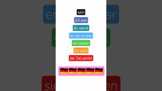 sein, ich war, wir waren #deutsch #germangrammar #deutschkurs #deutschlernen #deutschegrammatik