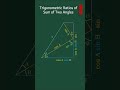 Trigonometric Ratios of Sum of Two Angles #mathshorts #mathematics #education #youtubeshorts