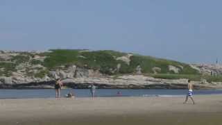 Maine Popham Beach 2013 Part 1 low tide