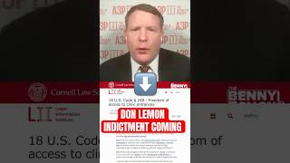 Benny Johnson alleges: Don Lemon is Getting INDICTED