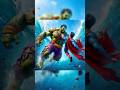 Hulk knocks Superman to the bottom of the ocean