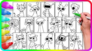 Information Incredibox SPRUNKI Coloring Pages - Cardboard v7 / Satisfying Coloring SPRUNKI characters News