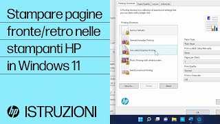 Come stampo pagine fronte/retro in Windows 11 | Stampanti HP | HP Support