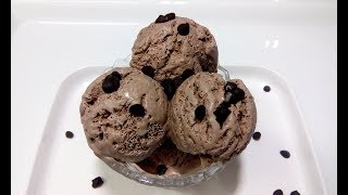 Home made Chocolate Ice Cream , Eggless without Condensed Milk |