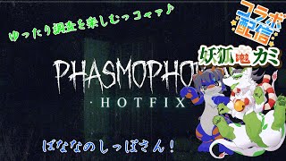 【phasmophobiaコラボ】ゆったり調査を楽しむっコャァ！【妖狐竜 カミ】