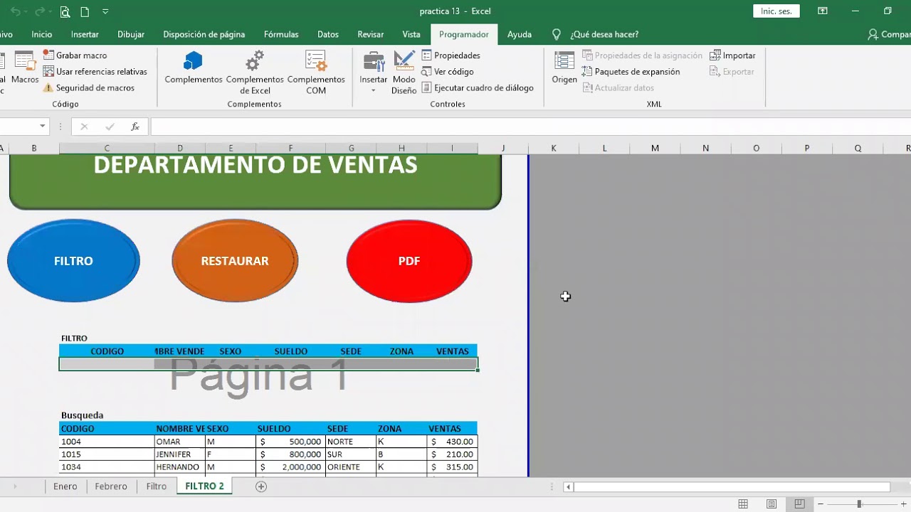 PRACTICA 14 MACROS YouTube