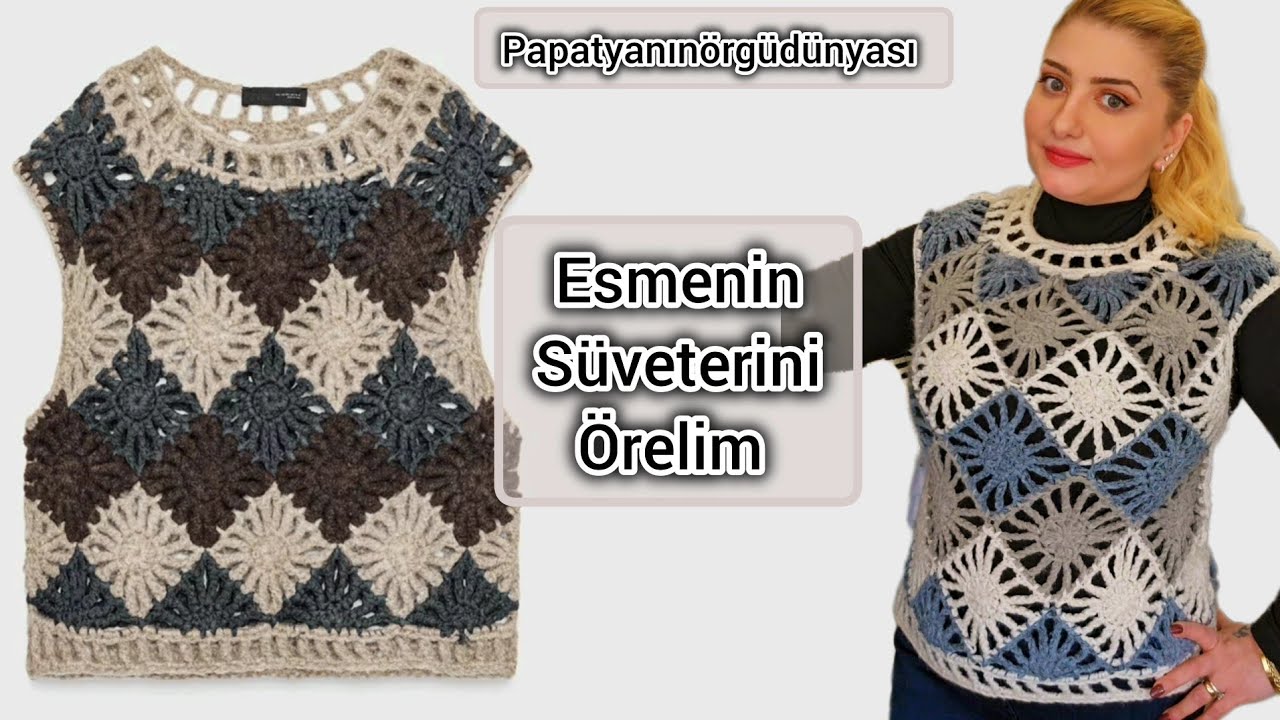 Схема вязания свитера крючком