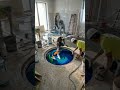 This bedroom just got a luxury epoxy makeover with a hidden koi fish pool illusion #EpoxyFloor