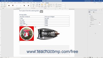 Word 2019 and 365 Tutorial Formatting 3D Models Microsoft Training