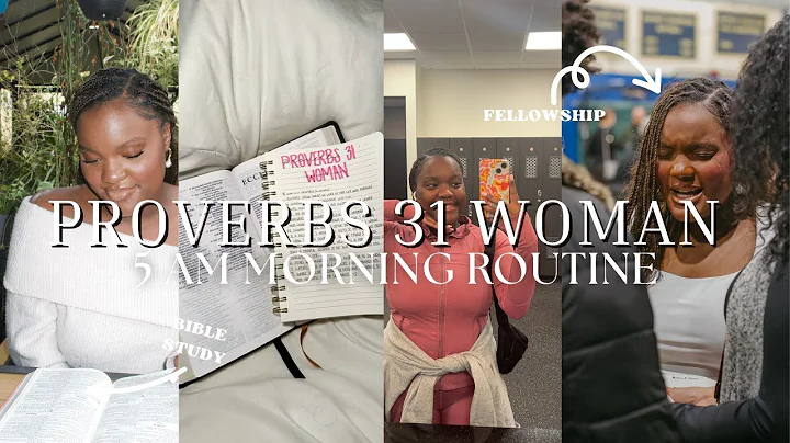 MY 5AM PROVERBS 31 WOMAN MORNING ROUTINE | Waking up Early, Bible Study, Women Ministry
