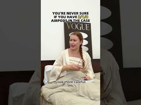 YOU'RE NEVER SURE IF Y0U HAVE 2/1/0 AIRPODS IN THE CASE #smartdevil #smartphone #iphone #funny