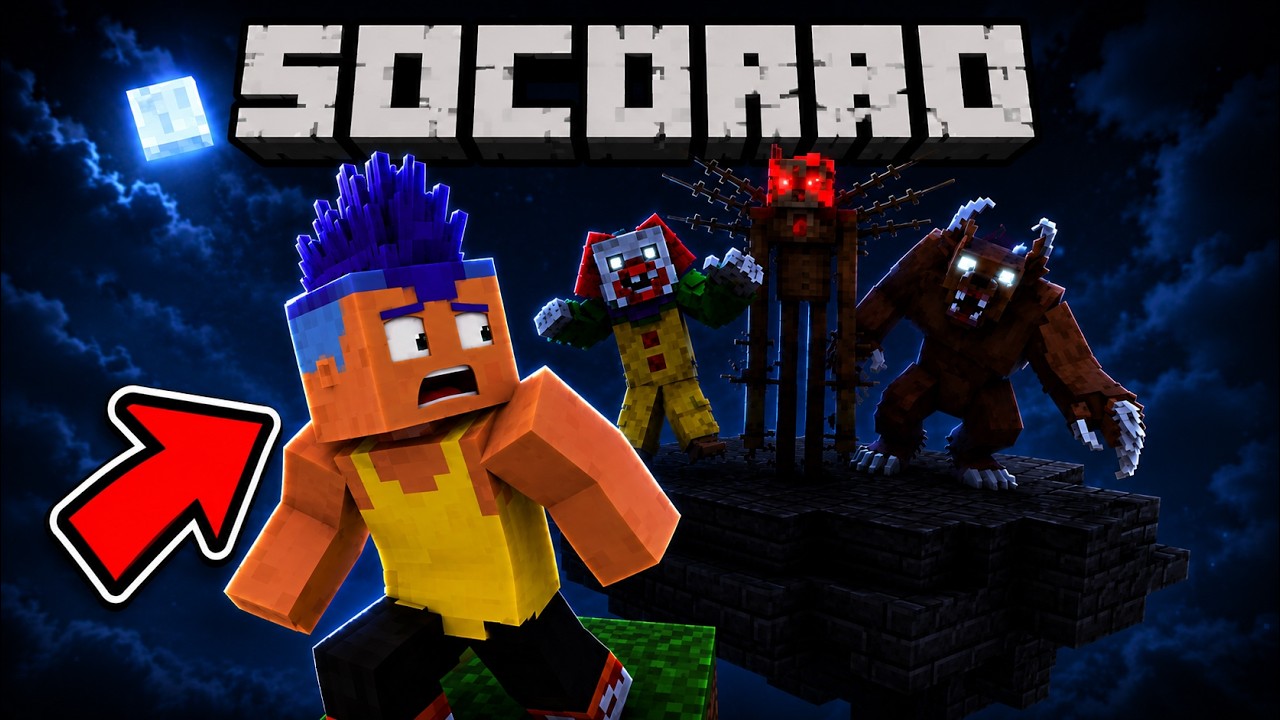 Minecraft OneBlock, mas um PORTAL BIZARRO APARECE! 💀💀