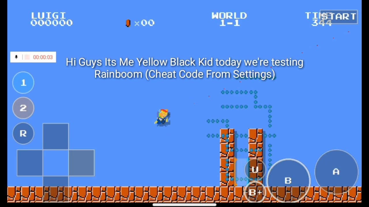 YELLOW BLACK KID: Mari0 RainBoom (cheats)