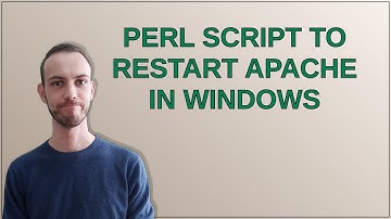 Perl script to restart Apache in Windows