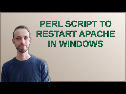 Perl script to restart Apache in Windows