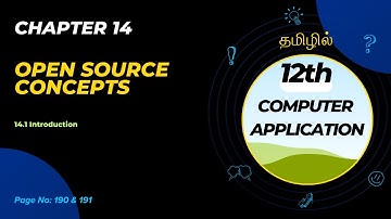 12th Computer Application | Chapter 14 Open Source Concepts | Part 1 | in Tamil 🖥️📚 | TechSpot