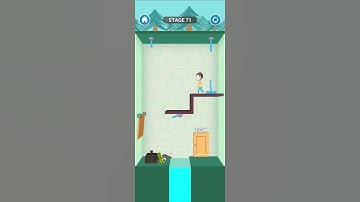 Rescue Cut Stage 71 - Rope Puzzle Game | Cut The Rope Carefully In Order To Rescue A Little Boy