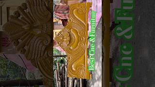 😱Peacocks ☺️Bed Design gala polish 💁🏻#woodworking #cnc #ytshorts