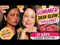 घर बैठे पाओ Glowing Skin ✨ मैंने 21 दिन ये चैलेंज किया Dark Spots हुए हल्के पाया नेचुरल ग्लो 😳✨”
