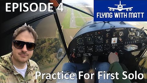 Flying With Matt - Practice First Solo - Eurofox - Cockpit Audio - Learning to Fly