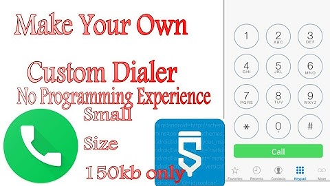 Sketchware Tutorials|#5|How to make a (very simple)dialer app in sketchware(Android) tutorial