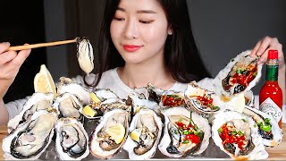 3가지 소스로 먹어본 굴 1kg 리얼사운드먹방/ 3 lbs GIANT RAW OYSTERS WITH 3 KINDS OF SAUCE Mukbang Eating Show Tiram