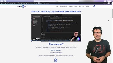Procedury składowane i triggery - nowy moduł