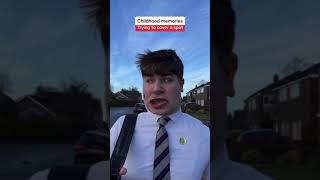 Kid Tries To Cover Giant Spot