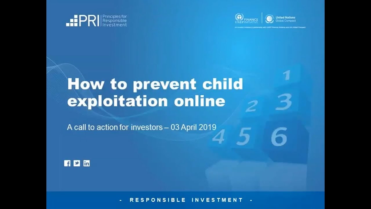 PRI How to prevent child exploitation online Call to action for