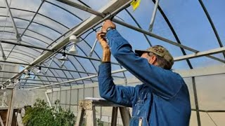 How to grow in a Greenhouse  EASY to INSTALL Grow Lights