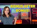 Hitting bonus after bonus on high limit top dollar slot jackpots