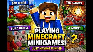 I Played the MOST FUN Minecraft Minigames! 😱 (Bed Wars, TNT &amp; More!)