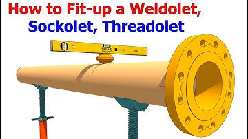 PIPING   WELDOLET, SOCKOLET, AND THREADOLET FIT UP TUTORIAL FOR BEGINNERS Pipe fit up tutorials
