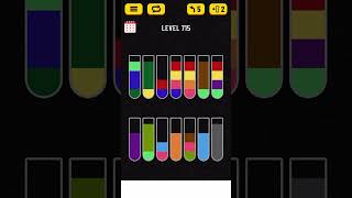 Water Sort Puzzle level 715 solution