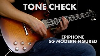 TONE CHECK: Epiphone SG Modern Figured Electric Guitar Demo | Cream City Music