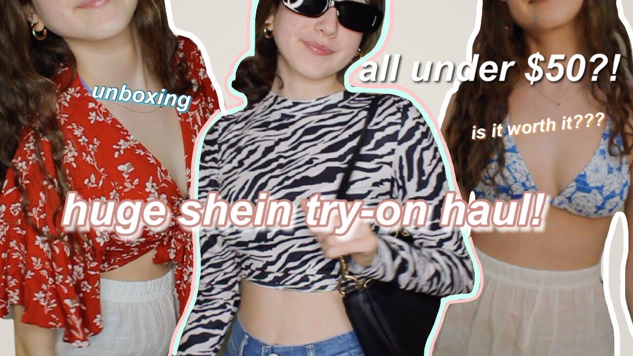 HUGE shein try on haul + unboxing for summer! Is it worth it?