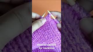 castoff for neckline