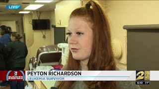 KPRC2 Anchor Jacob Rascon talks with leukemia survivor