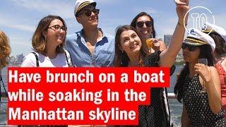Have brunch on a boat while soaking in the Manhattan skyline