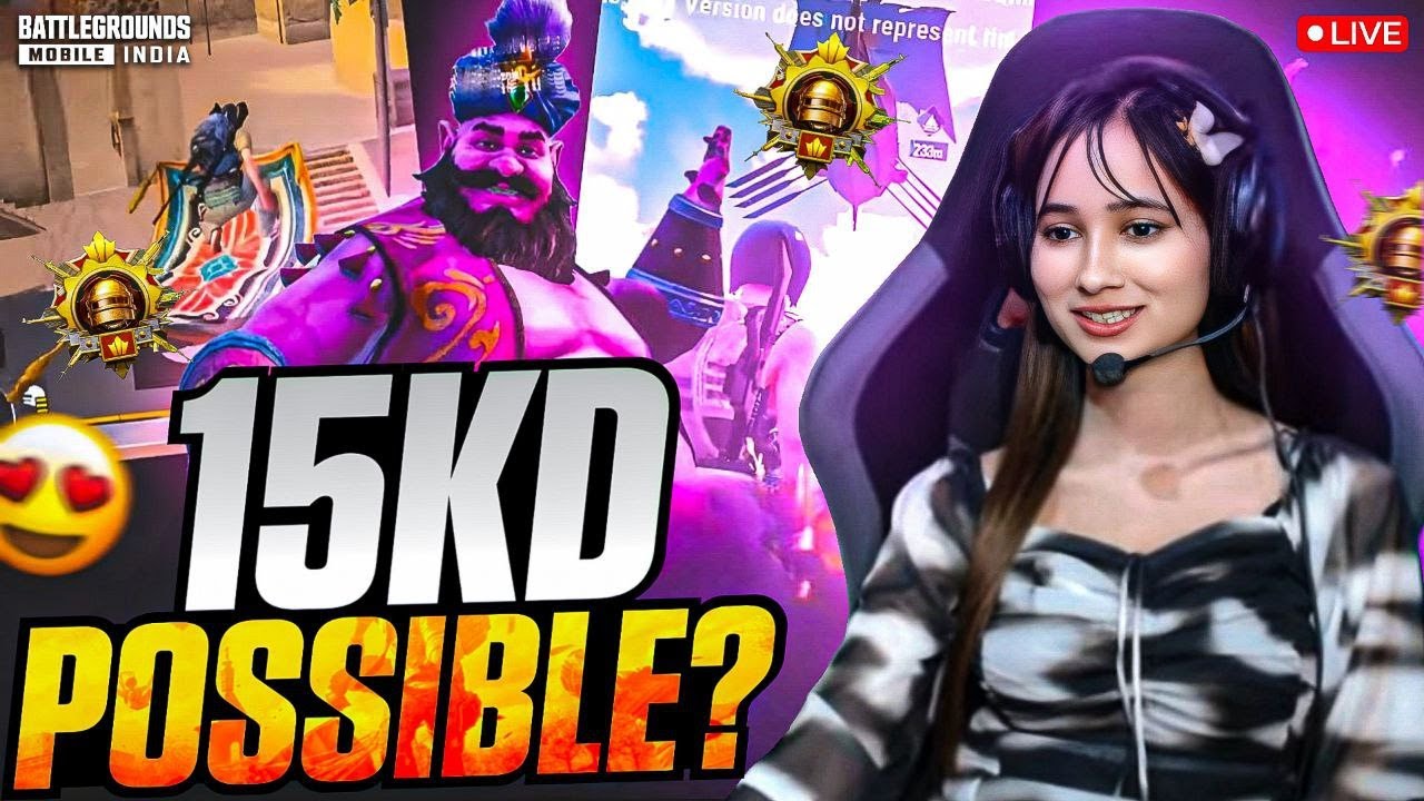 AKM+ 6X WALI KAUR OP HO KYA?😱CONQUEROR TOP 100 RANK LIVE😍 |#bgmilive #girlgamer #pubgmobile
