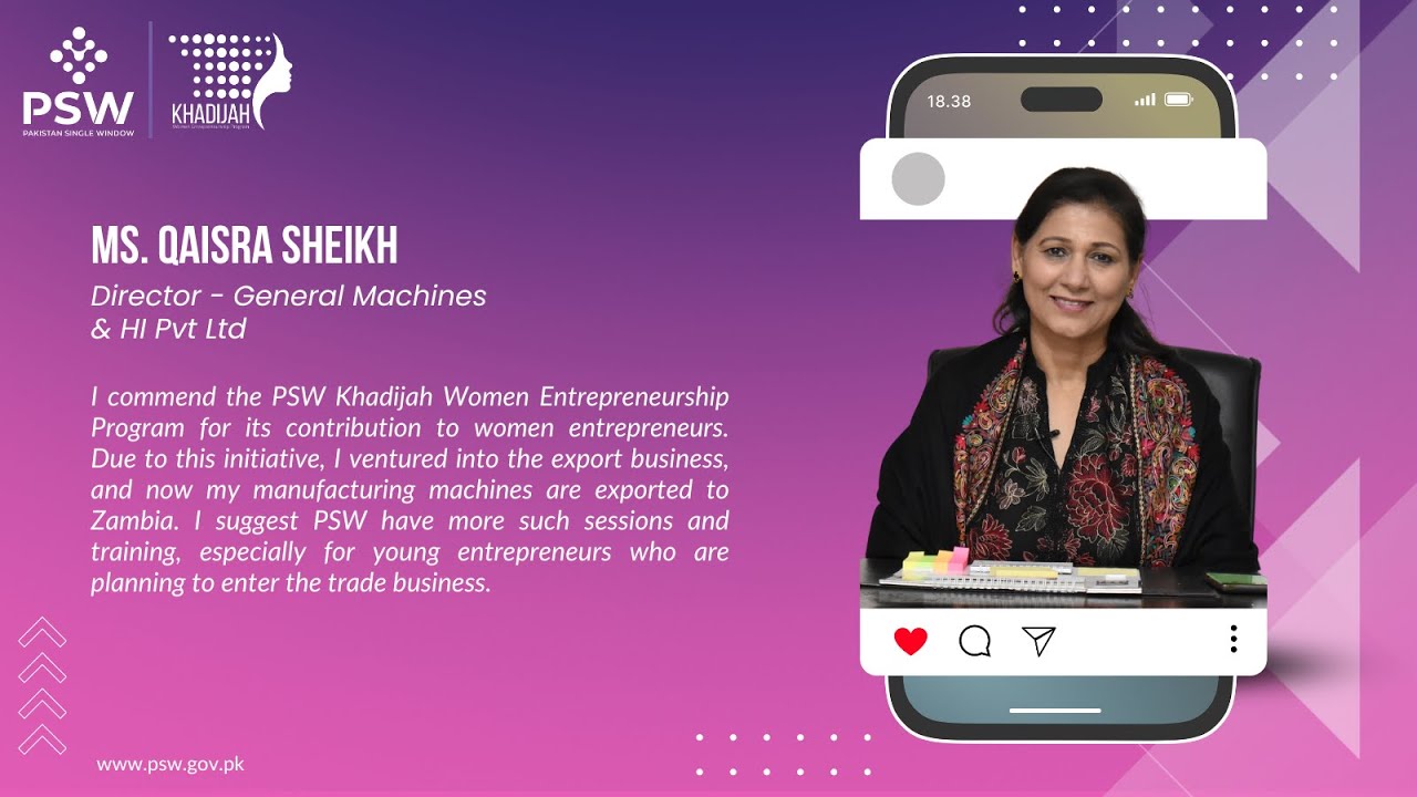 Api Qaisra New PSW Khadijah Entrepreneur Program - Success Story - Ms Qaisra Sheikh ...