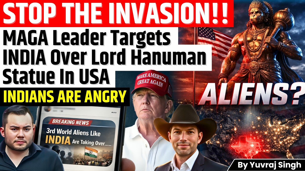 MAGA Activist’s Third World Alien’ Remark Over Hanuman Temple Triggers Big Controversy | INDIA-US |