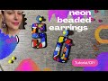 Beaded earrings Tutorial/DIY