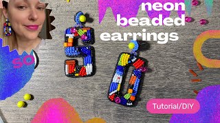 Beaded earrings Tutorial/DIY