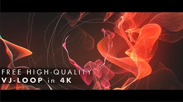 Free VJ Loop in 4K | Magical Tunnel (Red & Orange Version) | 3D particle animation [VFX by JF-Arts]