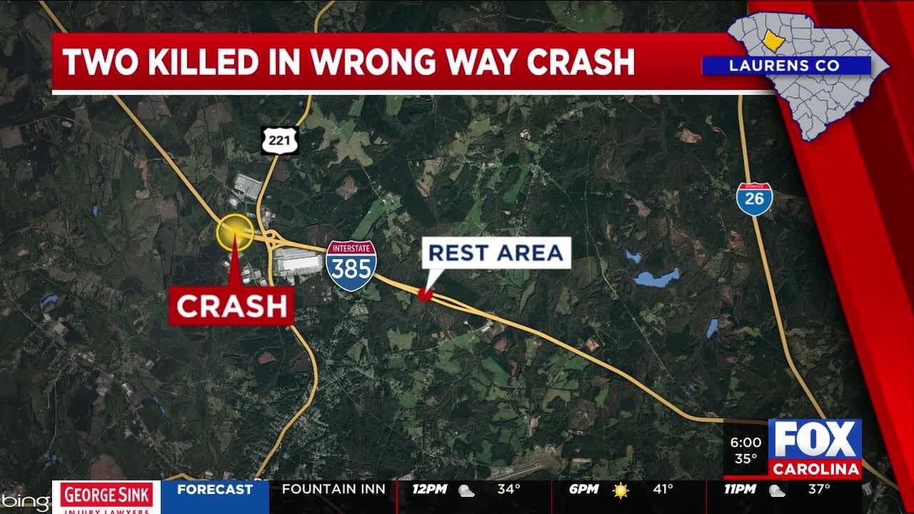 SCHP: 2 drivers killed in wrong-way crash on I-385 in Laurens County ...