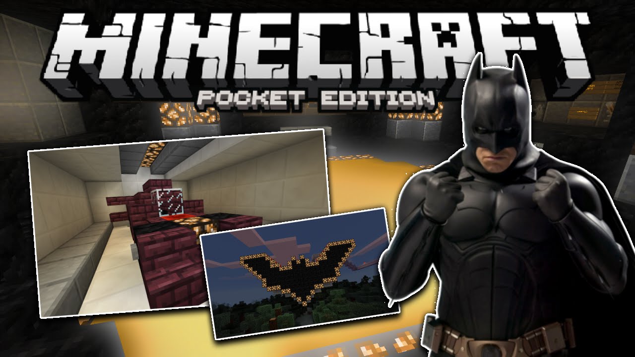 Minecraft Pe 0 15 4 Batcave Hidden Redstone Base In Mcpe 0 15 4 Pocket Edition Youtube